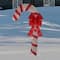 6ft. Pre-Lit Red & White Glitter Candy Cane Christmas Outdoor Décor